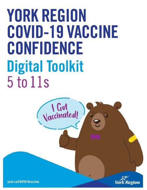 York Region Covid-19 Vaccine Confidence Digital Toolkit 5 to 11s